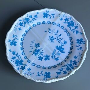 New! Sango plates blue and white floral pattern set of 4